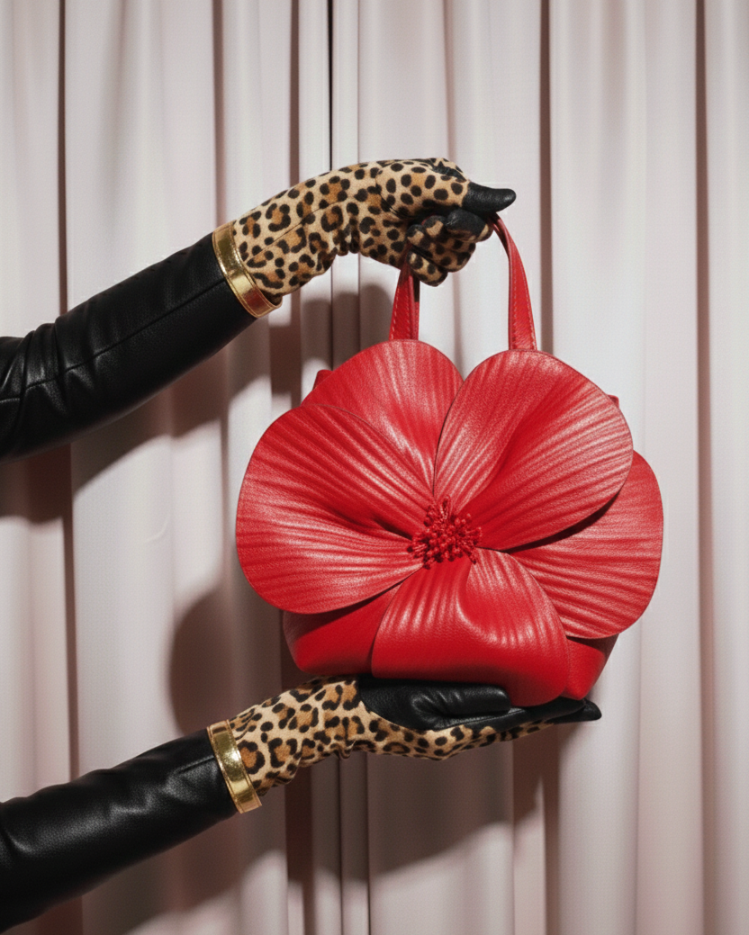 Red Bloom Bag