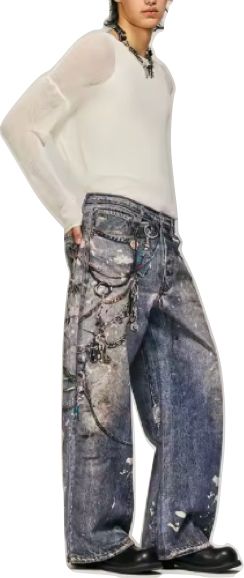 Chain Wash Denim