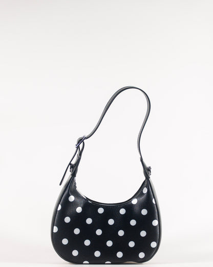 Black Polka Dot Hobo Bag