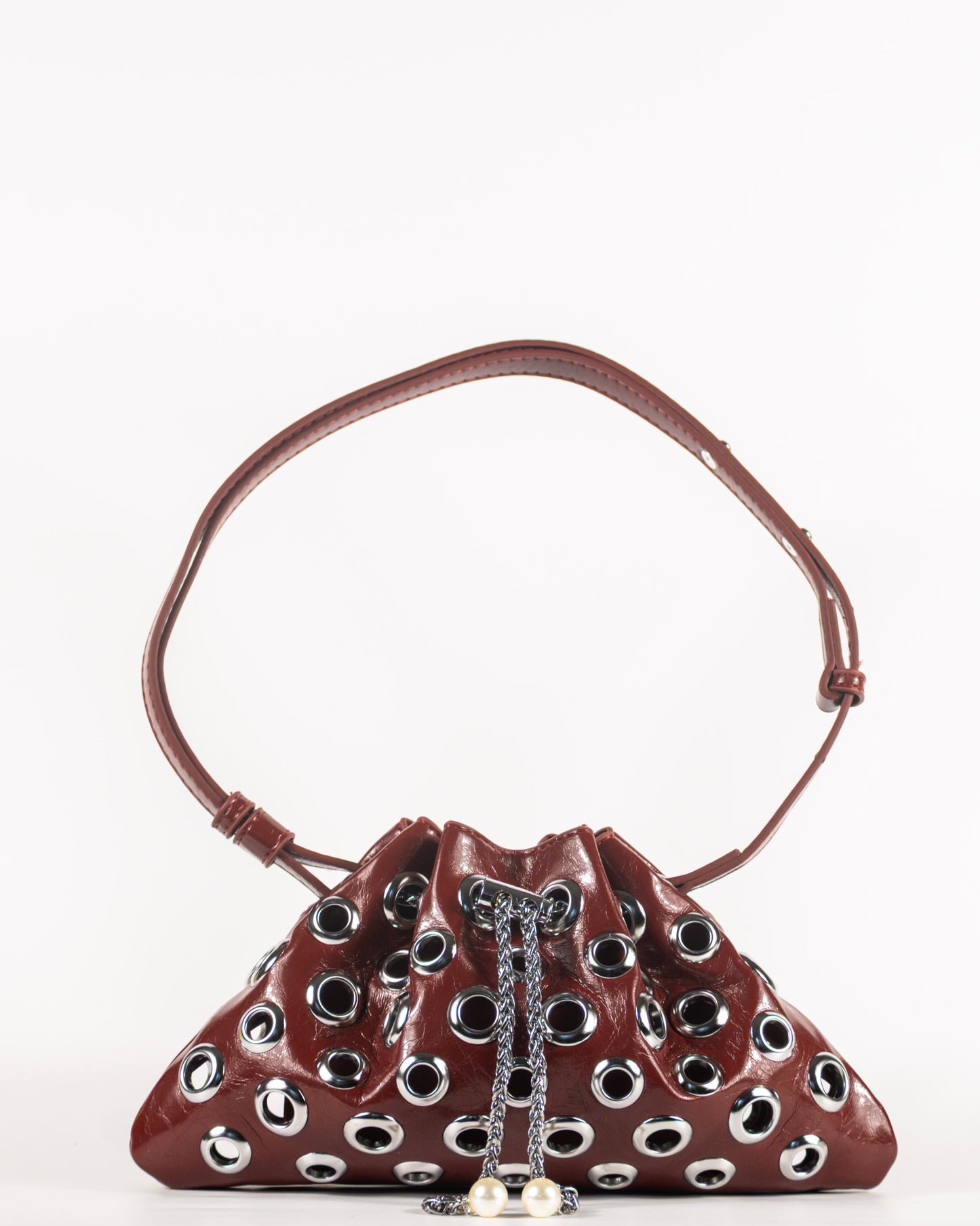Cherry Grommet Eyelet Drawstring Bag