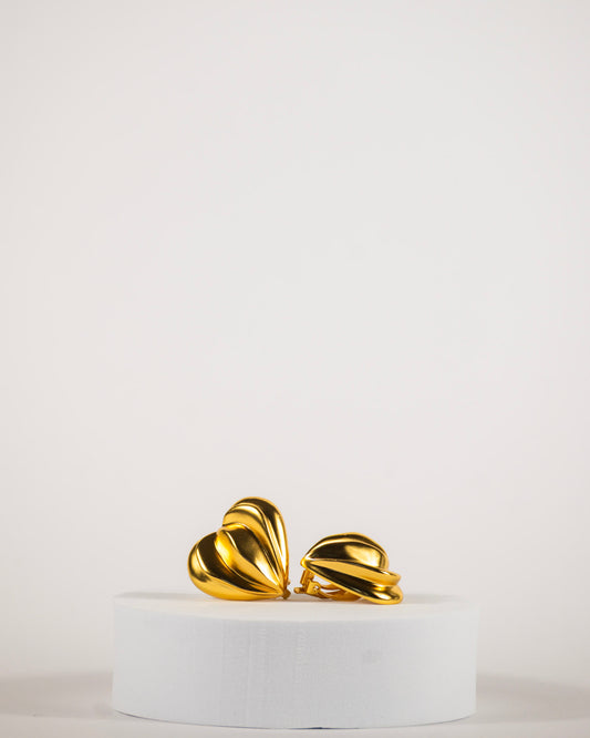 Sculptural Heart Earrings
