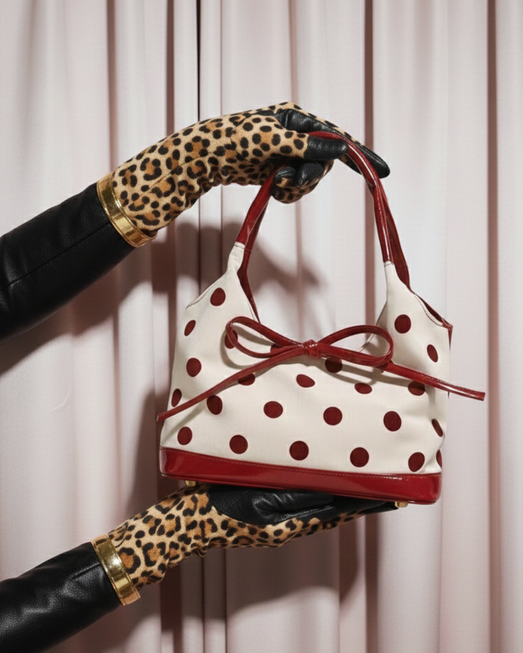 Small Polka Dot Bow Bag