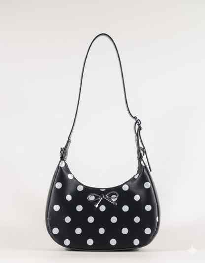 Polka Dot Hobo Bag