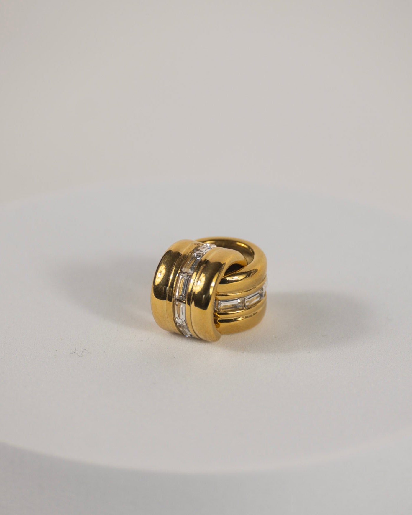 Golden Orbit Ear Cuff Pair