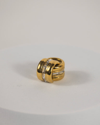 Golden Orbit Ear Cuff Pair