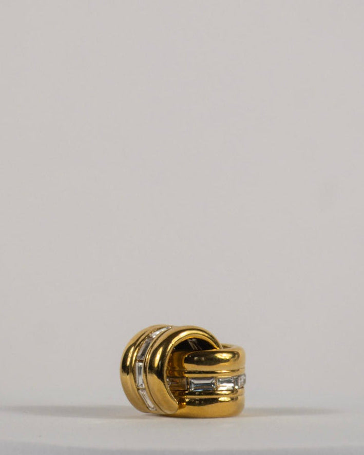 Golden Orbit Ear Cuff Pair