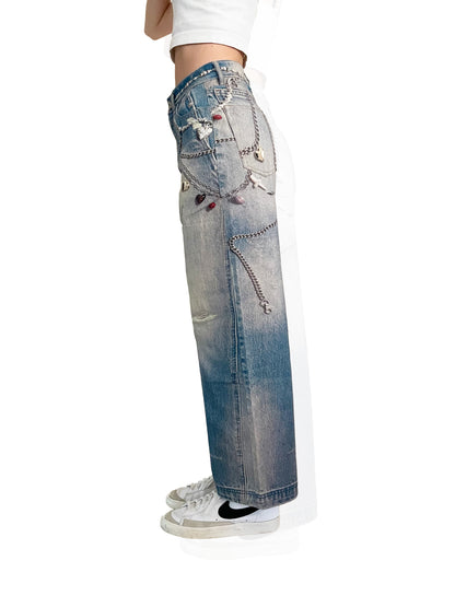 Chain Wash Denim